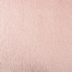 Teddy Fleece Baumwoll Krimmer Plüschstoff einfarbig hell rosa 1,6m Breite