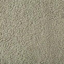 Teddy Fleece Baumwoll Krimmer Plüschstoff einfarbig alt grün 1,6m Breite