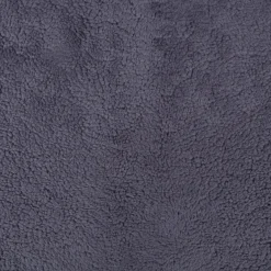 Teddy Fleece Baumwoll Krimmer Plüschstoff einfarbig jeansblau 1,6m Breite