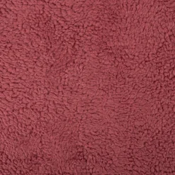 Teddy Fleece Baumwoll Krimmer Plüschstoff einfarbig blush-rot 1,6m Breite