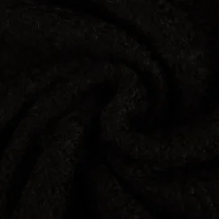 Teddystoff Bouclé uni schwarz 150 cm Breite
