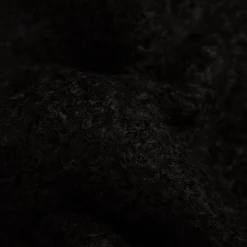 Teddystoff Bouclé uni schwarz 150 cm Breite
