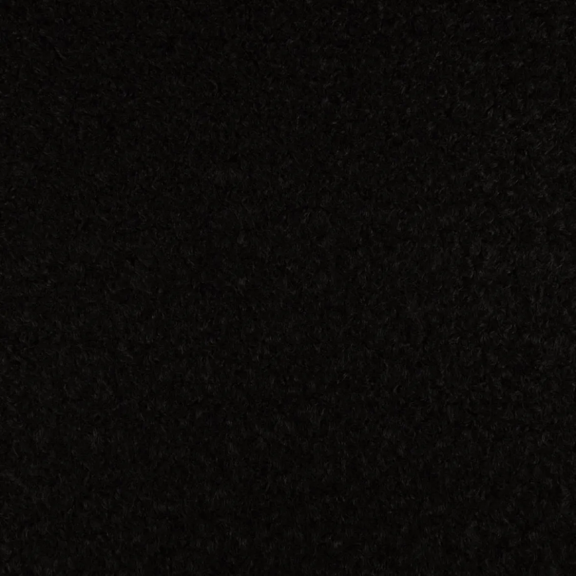 Teddystoff Bouclé uni schwarz 150 cm Breite