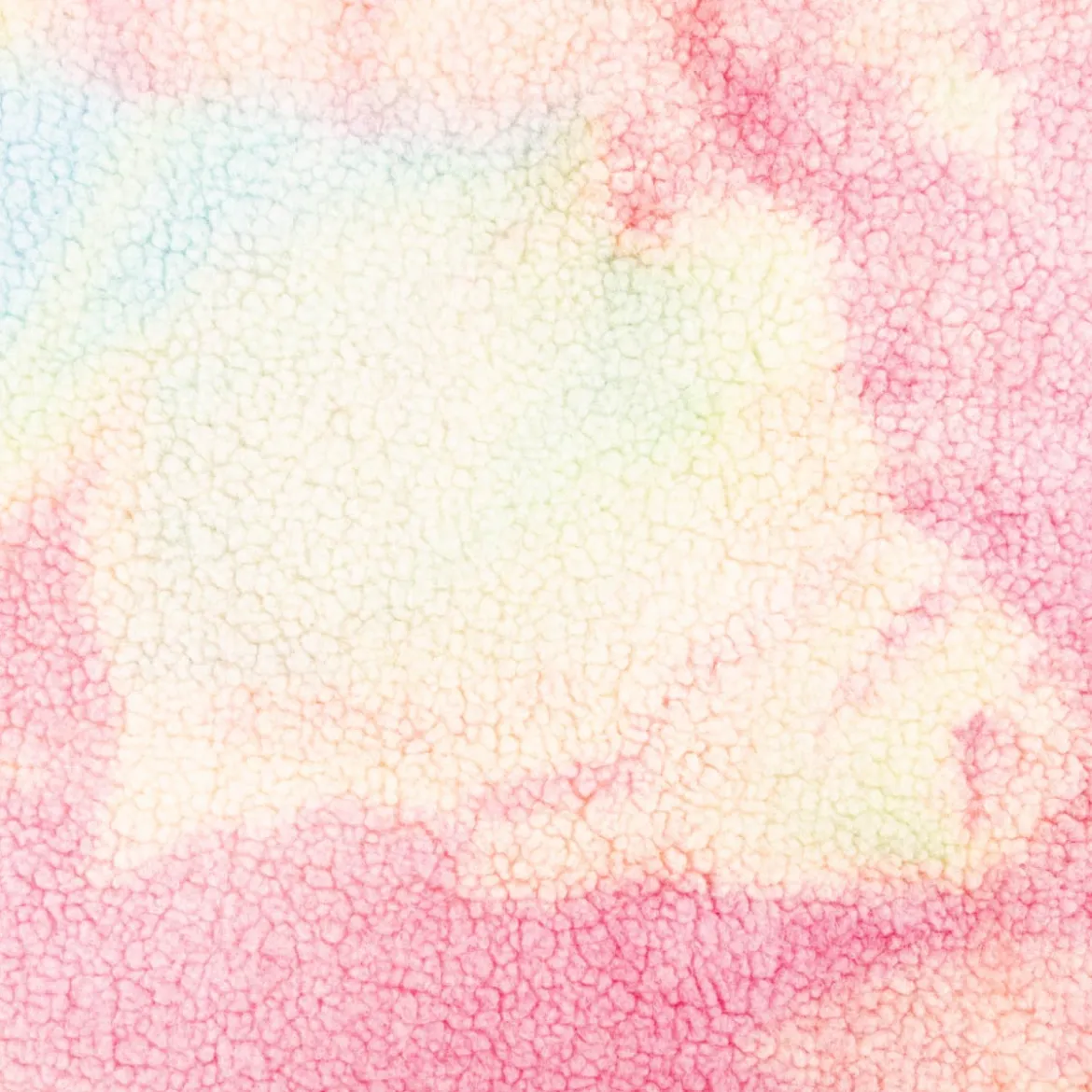 Teddystoff Teddyplüsch Rainbow Batik leuchtend pink blau bunt 1,5m Breite