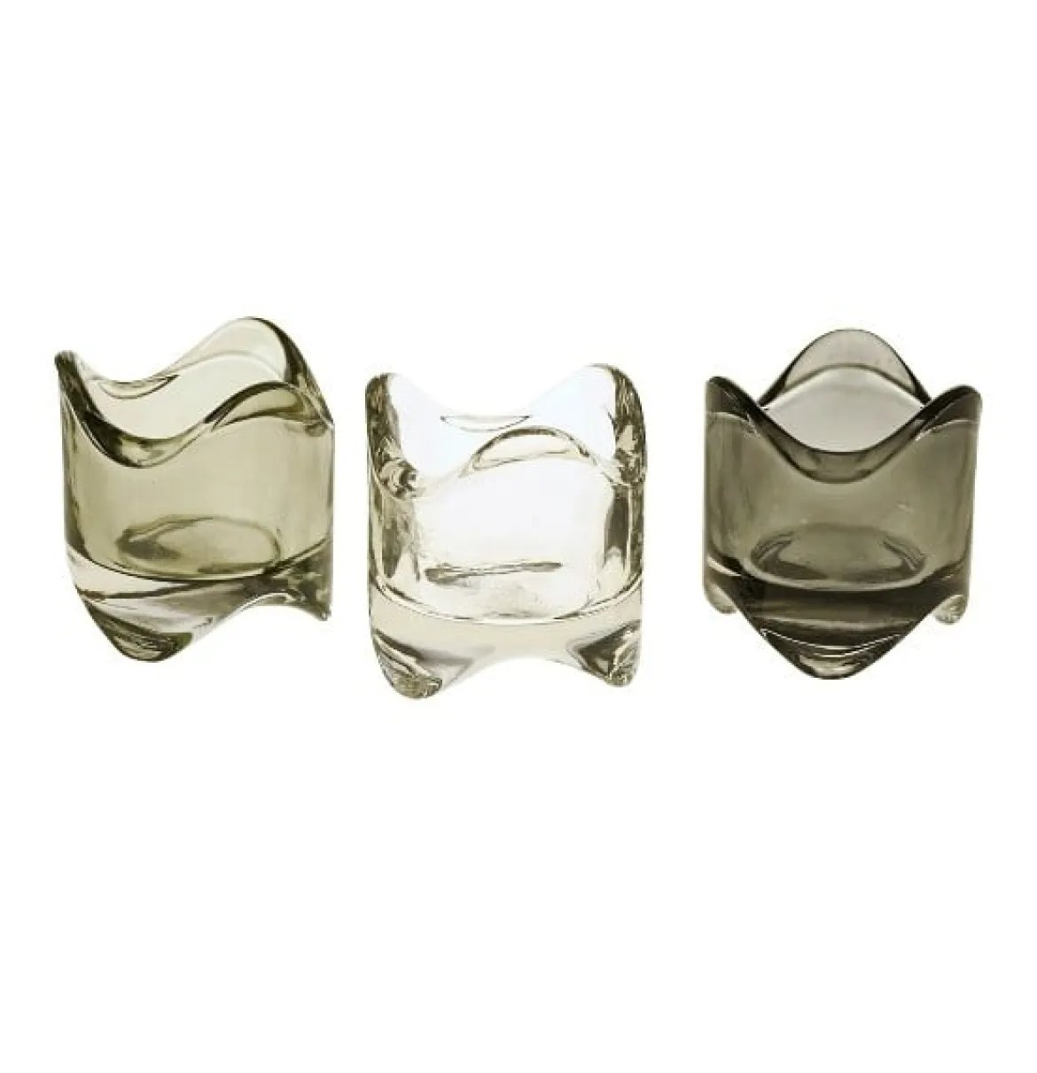 Teelicht grau oder transparent 5,7x6,2cm von Werner Voß