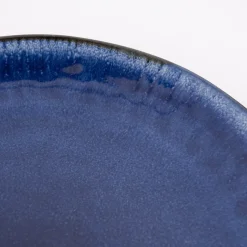 Teller reactive glaze reaktive Glasur dunkelblau 27cm