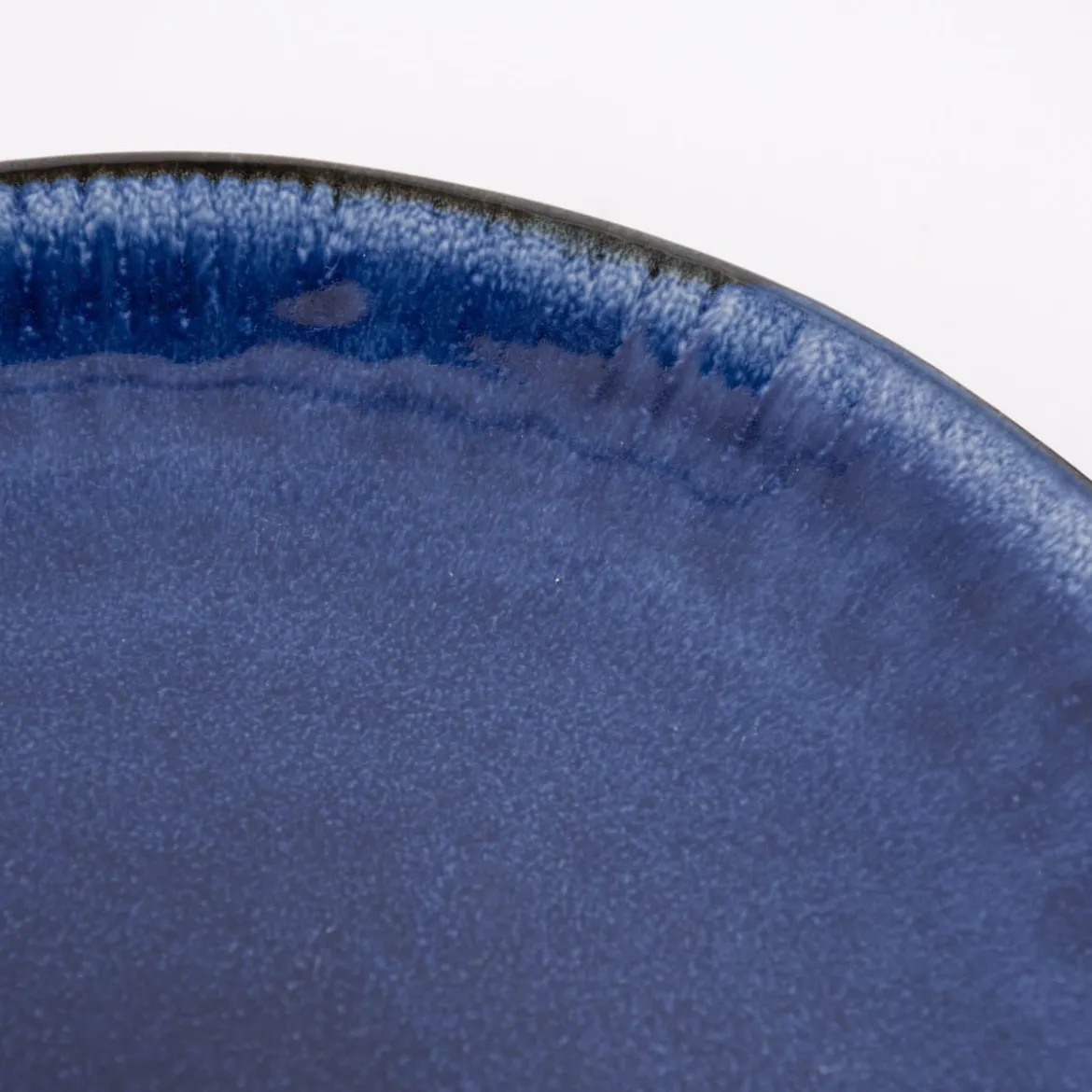 Teller reactive glaze reaktive Glasur dunkelblau 27cm
