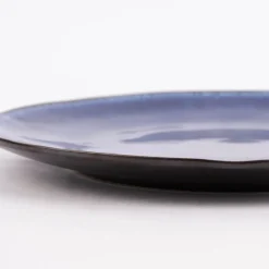 Teller reactive glaze reaktive Glasur dunkelblau 27cm