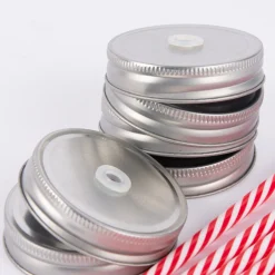 Temerity Jones DIY Trinkglas Set für 6 Gläser rot silberfarben