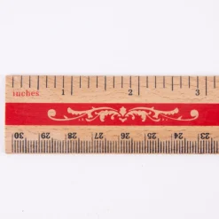 Temerity Jones Lineal Holz rot natur 30cm