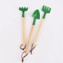 Temerity Jones Mini Gartenhelfer Set Utility 3teilig natur grün 22,5x14,5x3cm