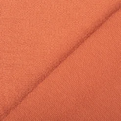Terry Krepp Jersey Stoff Baumwolle uni terracotta 145cm elastisch & hautfreundlich