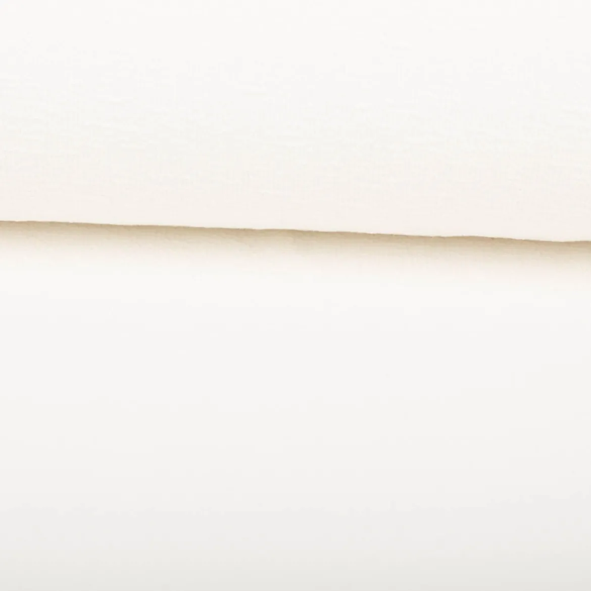 Terry Krepp Jersey Stoff Baumwolle uni wollweiß 145cm elastisch & hautfreundlich