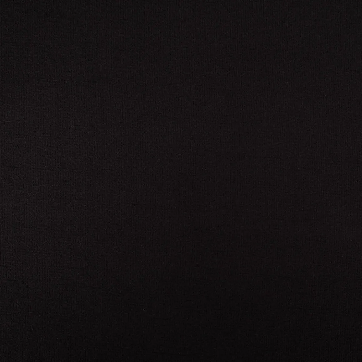 Terry Krepp Jersey Stoff Baumwolle uni schwarz 145cm elastisch & hautfreundlich