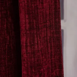 Thermo Chenille Fertigvorhang Kälteschutz Schallschutz Verdunkelung rot 145x245cm