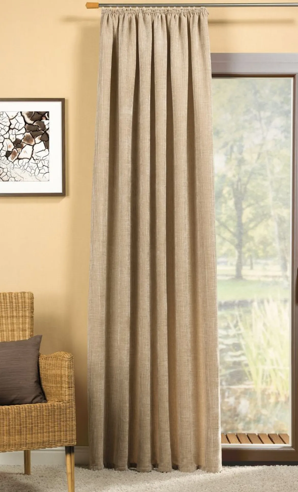 Thermo Chenille Fertigvorhang Kälteschutz Schallschutz Verdunkelung rot 145x245cm