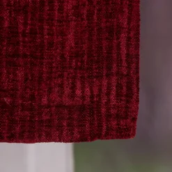 Thermo Chenille Fertigvorhang Kälteschutz Schallschutz Verdunkelung rot 145x245cm