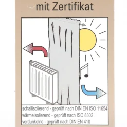 Thermo Chenille Fertigvorhang Kälteschutz Schallschutz Verdunkelung rot 145x245cm