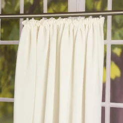 Thermo Chenille Fertigvorhang Kälteschutz Schallschutz Verdunkelung wollweiß 145x245cm