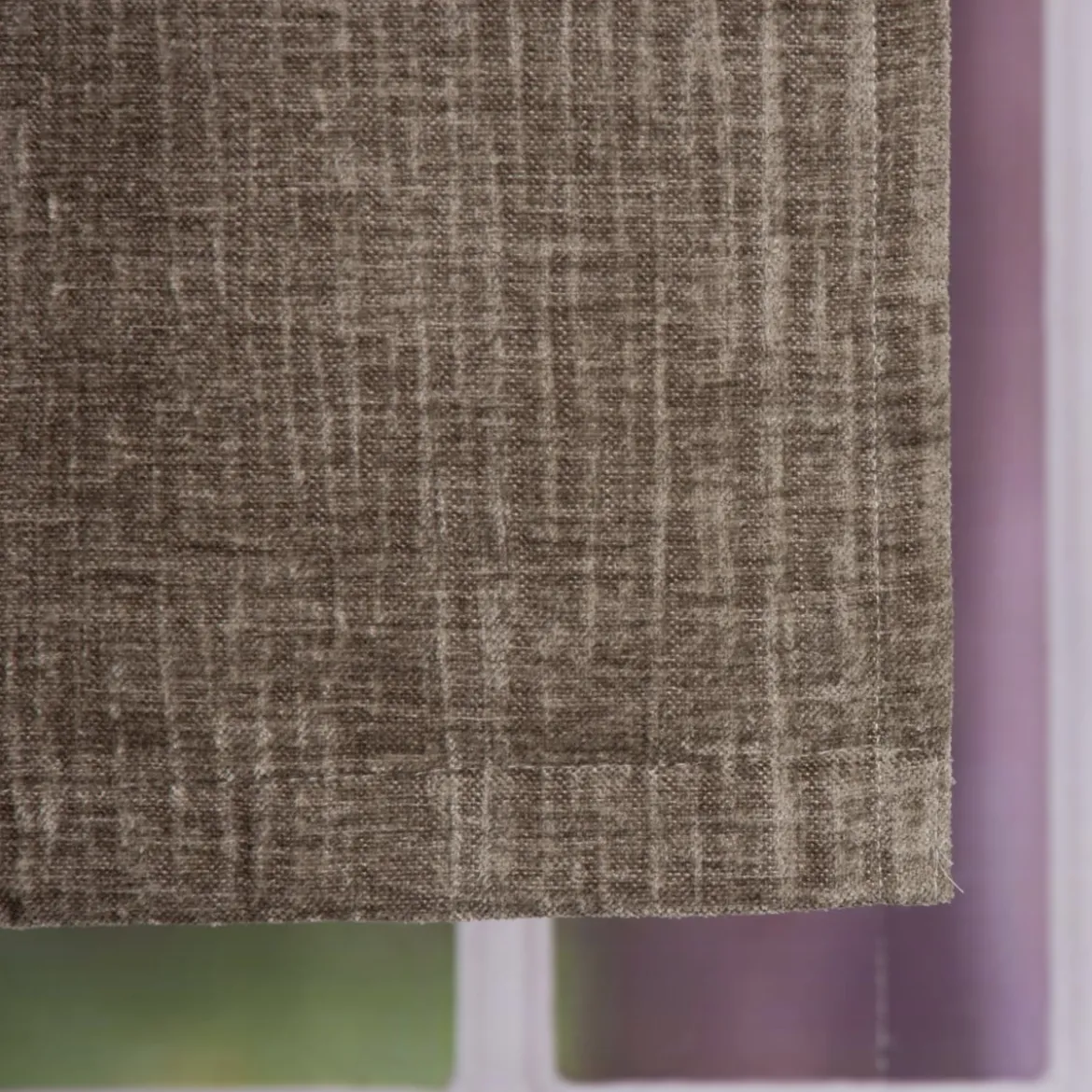 Thermo Chenille Fertigvorhang Kälteschutz Schallschutz Verdunkelung grau 145x245cm