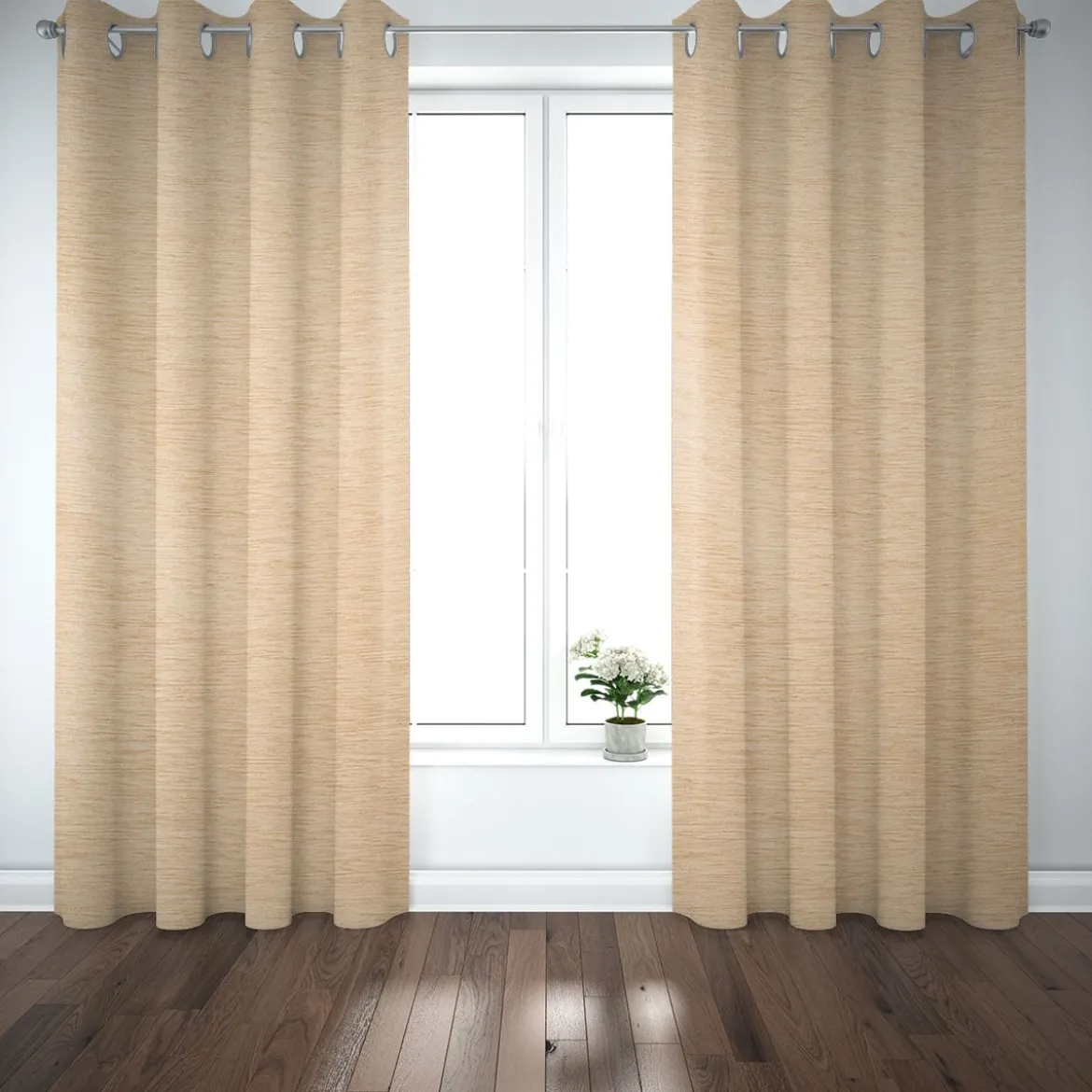 Thermostoff Chenille isolierend Akustik Kälteschutz sand beige 1,40m Breite