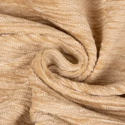 Thermostoff Chenille isolierend Akustik Kälteschutz sand beige 1,40m Breite