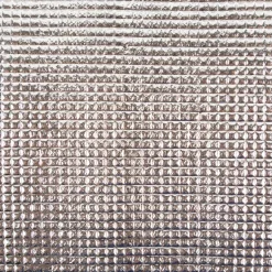 Thermostoff Thermoeinlage Isolierung Waffelstruktur silberfarbig weiß 1,23m Breite