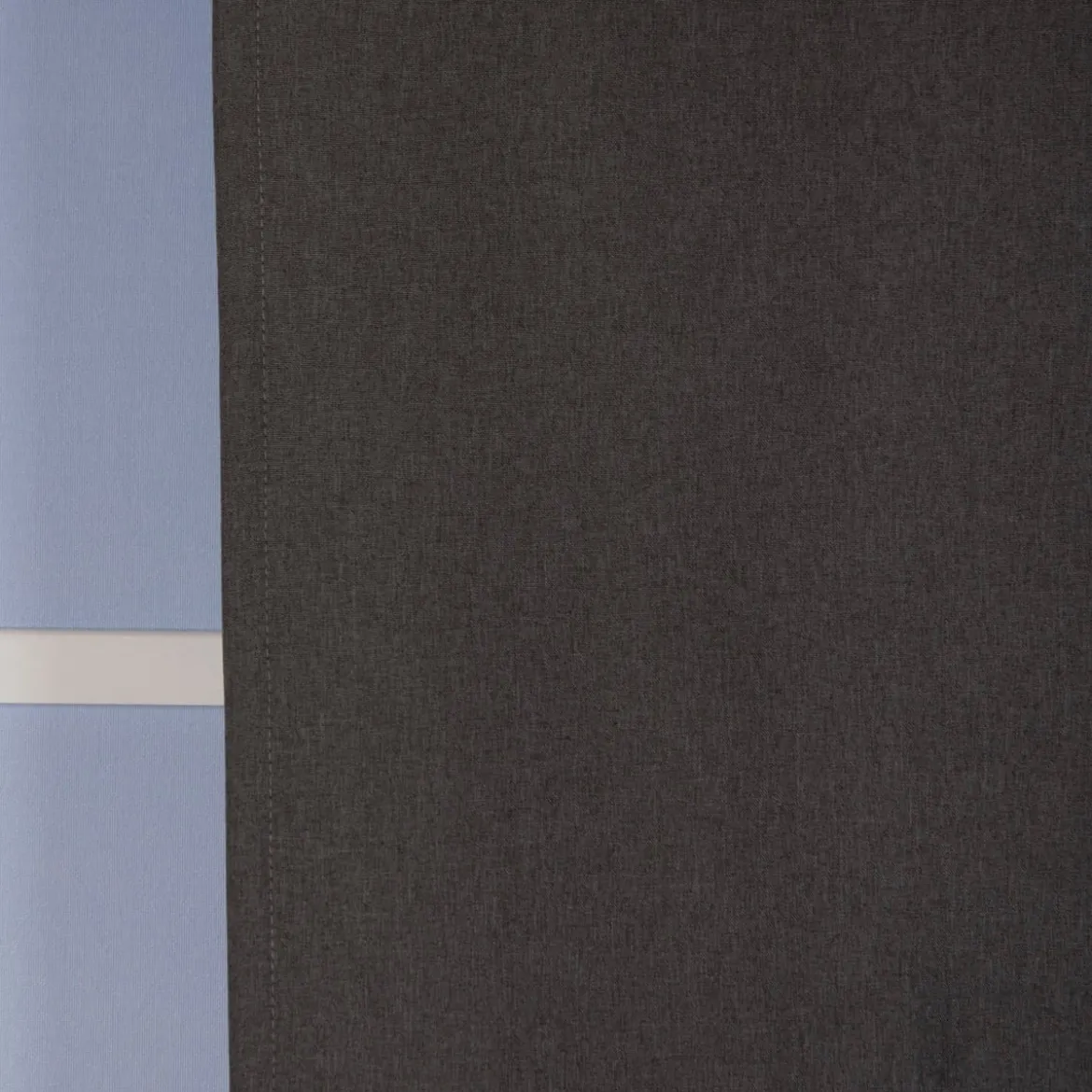 Thermo Vorhang mit Schlaufenband Kälte- und Hitzeschutz einfarbig dunkelgrau 135x245cm