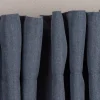 Thermo Vorhang mit Schlaufenband Kälte- und Hitzeschutz einfarbig blau 135x245cm