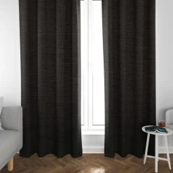Thermovorhang Thermochenille Akustik Kälteschutz anthrazit meliert 245cm oder Wunschlänge von SCHÖNER LEBEN.
