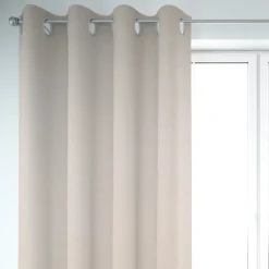 Thermovorhang Verdunkelung Kälteschutz Doppelgewebe beige natur 245cm oder Wunschlänge von SCHÖNER LEBEN.