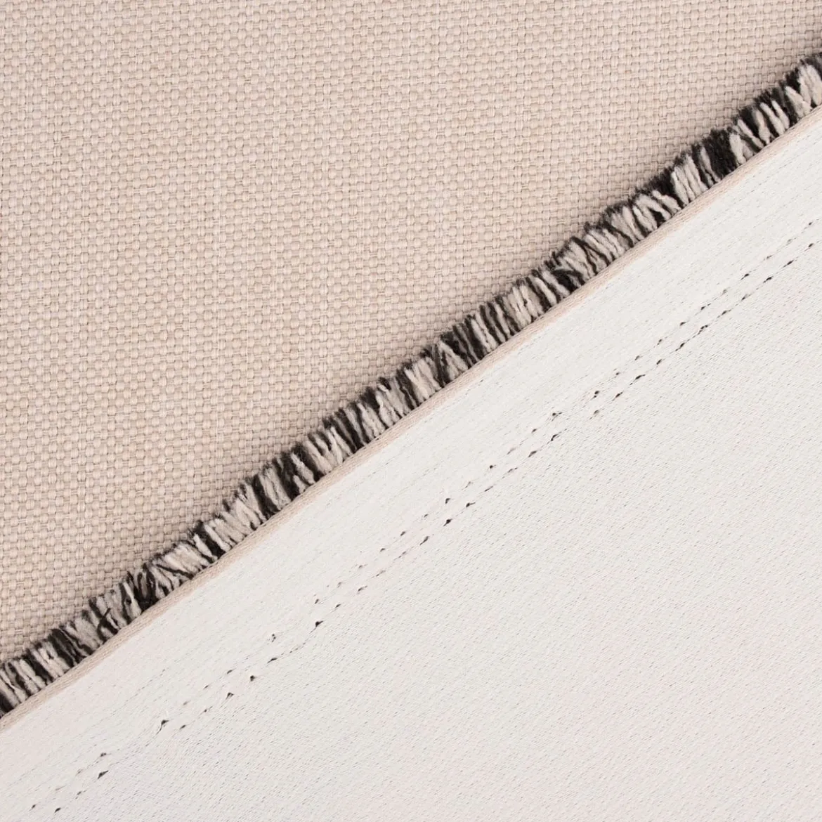 Thermovorhang Verdunkelung Kälteschutz Doppelgewebe beige natur 245cm oder Wunschlänge von SCHÖNER LEBEN.