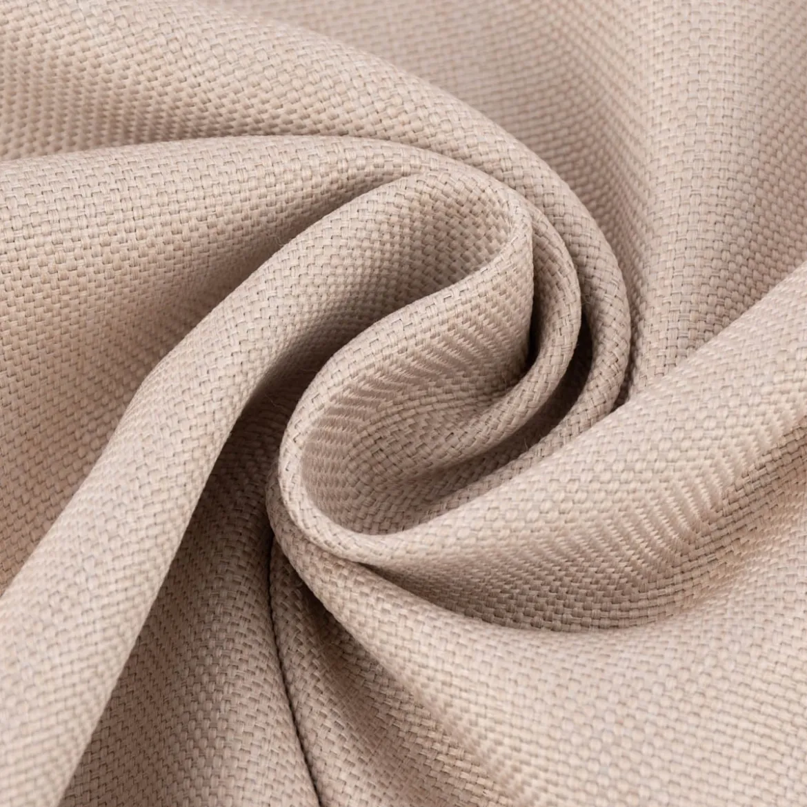 Thermovorhang Verdunkelung Kälteschutz Doppelgewebe beige natur 245cm oder Wunschlänge von SCHÖNER LEBEN.