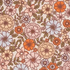 Tischdecke abwaschbar Brigitte Vintage Blumen weiß bunt div. Größen von SCHÖNER LEBEN.