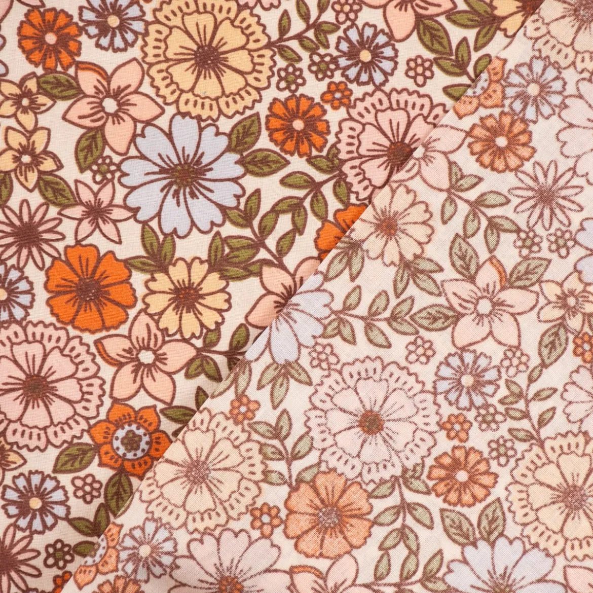 Tischdecke abwaschbar Brigitte Vintage Blumen weiß bunt div. Größen von SCHÖNER LEBEN.