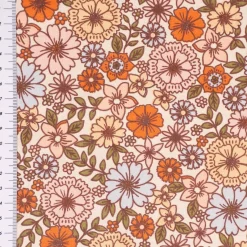 Tischdecke abwaschbar Brigitte Vintage Blumen weiß bunt div. Größen von SCHÖNER LEBEN.