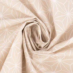 Tischdecke abwaschbar Casual Stern grafisch beige weiß div. Größen von SCHÖNER LEBEN.