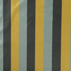 Tischdecke aus Baumwolle mit Streifen in Grün, Grau und Hellblau in versch. Größen von SCHÖNER LEBEN.