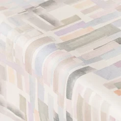 Tischdecke Baumwolle Denise Soft Aquarell Streifen pastell lila in versch. Größen von SCHÖNER LEBEN.
