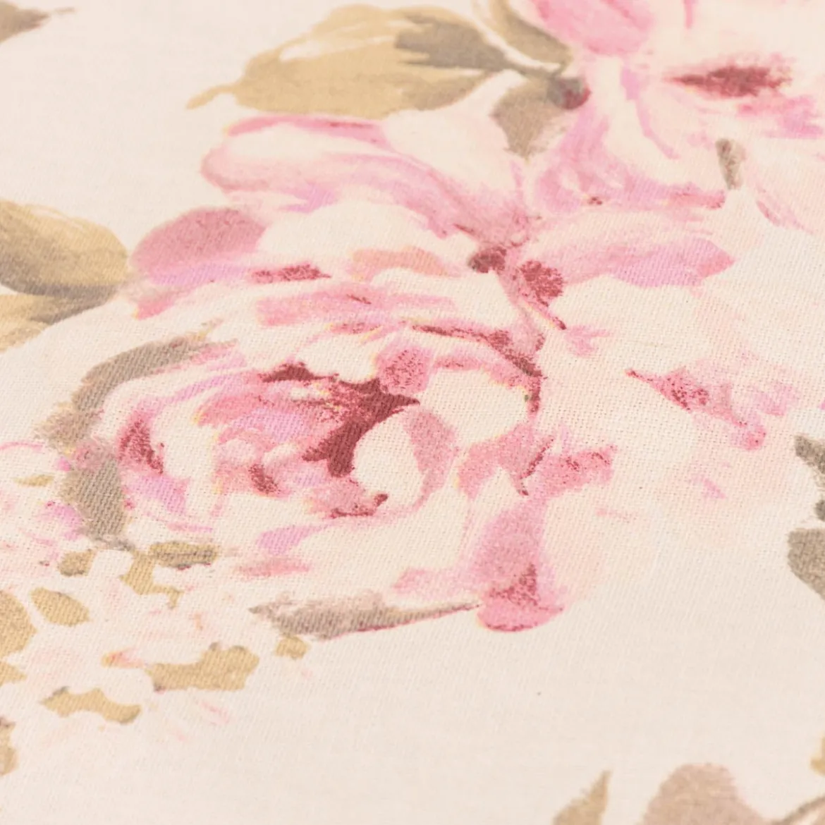Tischdecke Classic Painted Rose Rosen ecru rosa in versch. Größen von SCHÖNER LEBEN.