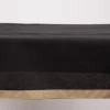 Tischdecke Duo aus Baumwolle wendbar mit abgesetztem Saum schwarz-natur 140x240cm