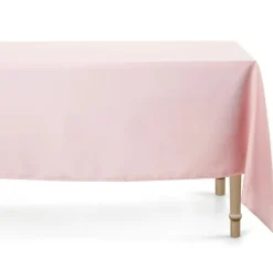 Tischdecke eckig einfarbig rosa 180x300cm