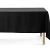 Tischdecke eckig einfarbig schwarz 180x300cm