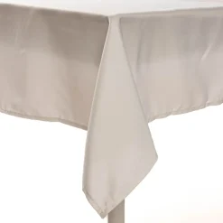 Tischdecke fleckabweisend und abwaschbar einfarbig weiß 140x240cm