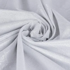 Tischdecke Glamour weiß silberfarbig Lurex 150x200cm