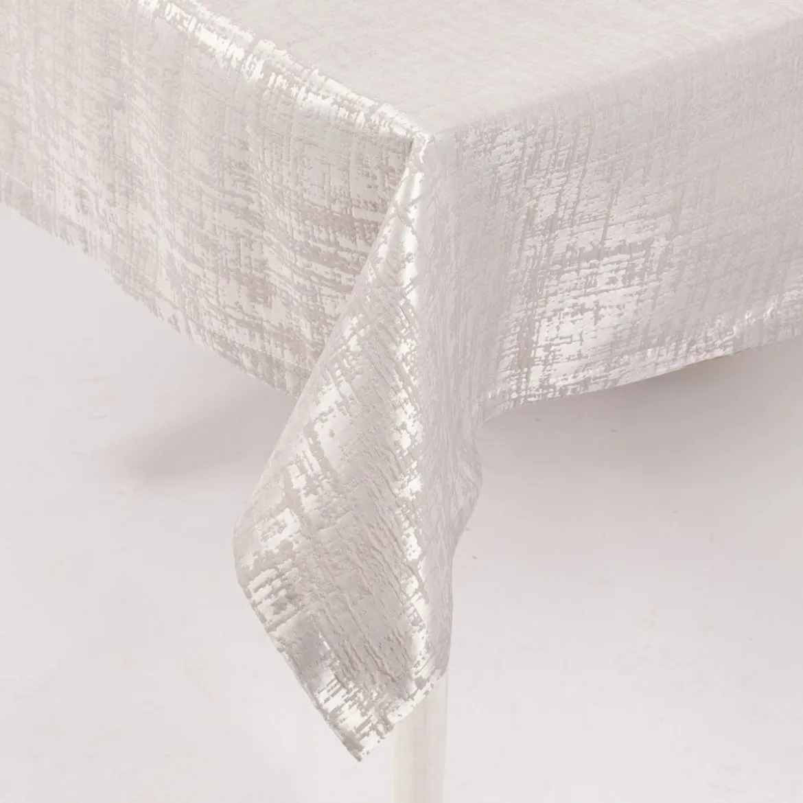 Tischdecke Jacquard Air Struktur beige verschiedene Größen von SCHÖNER LEBEN.