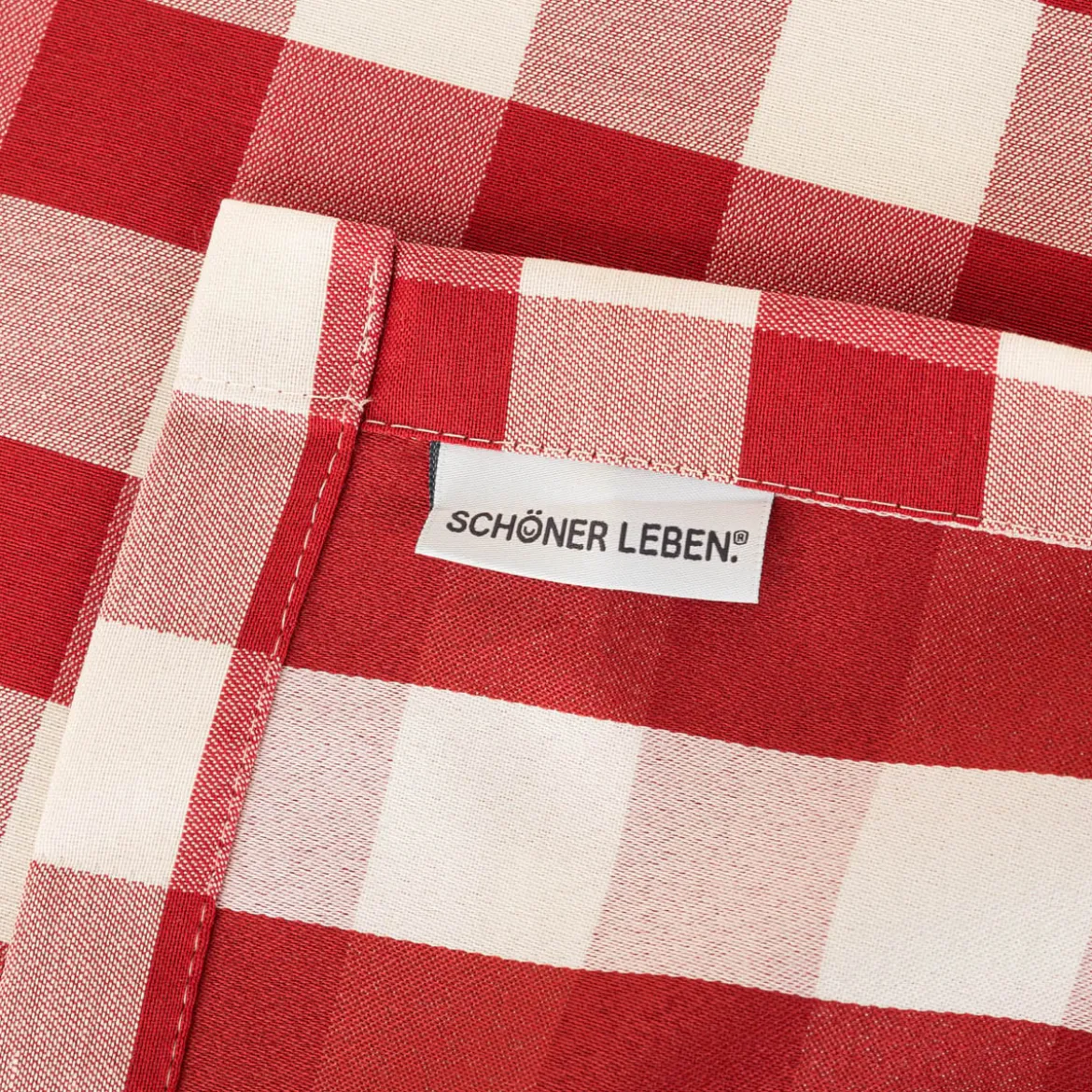 Tischdecke Karos rot weiß in versch. Größen von SCHÖNER LEBEN.