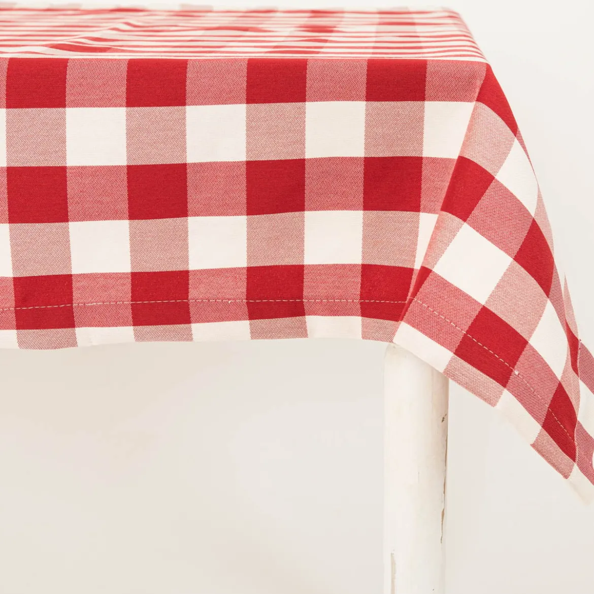 Tischdecke Karos rot weiß in versch. Größen von SCHÖNER LEBEN.