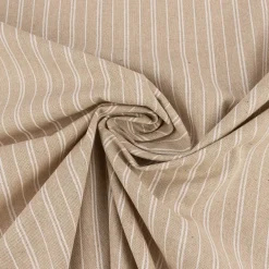 Tischdecke Leinenlook Basic Stripe Streifen natur weiß verschiedene Größen von SCHÖNER LEBEN.