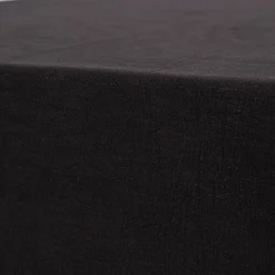 Tischdecke Leinen mit BW-Anteil einfarbig schwarz div. Größen von SCHÖNER LEBEN.